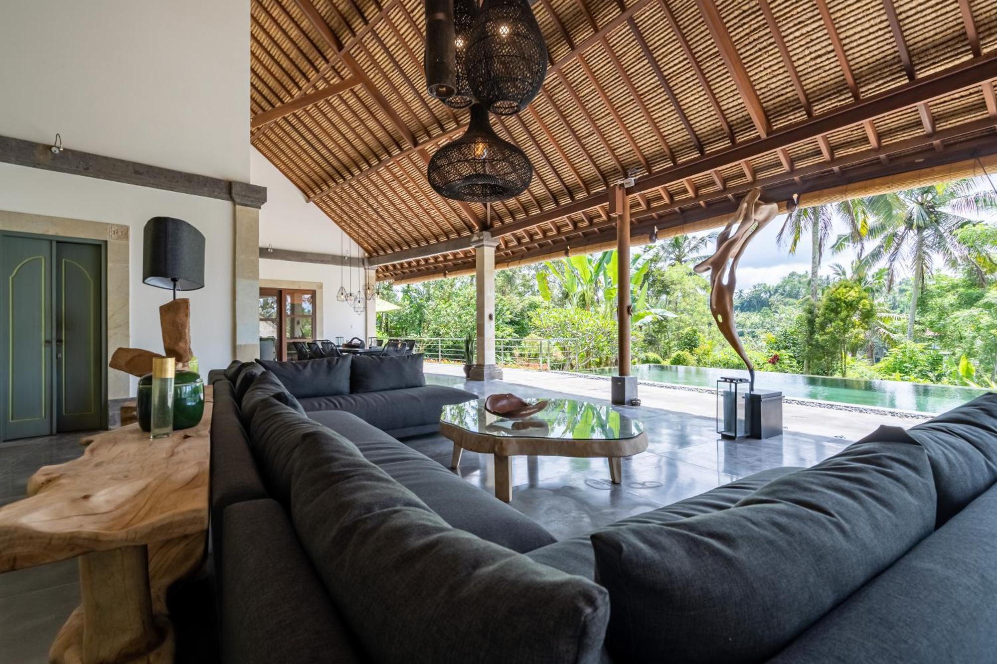 Villa Themma Jungle - Sumptuous 3Br Luxury Villa With Majestic Jungle View North Of Ubud Экстерьер фото