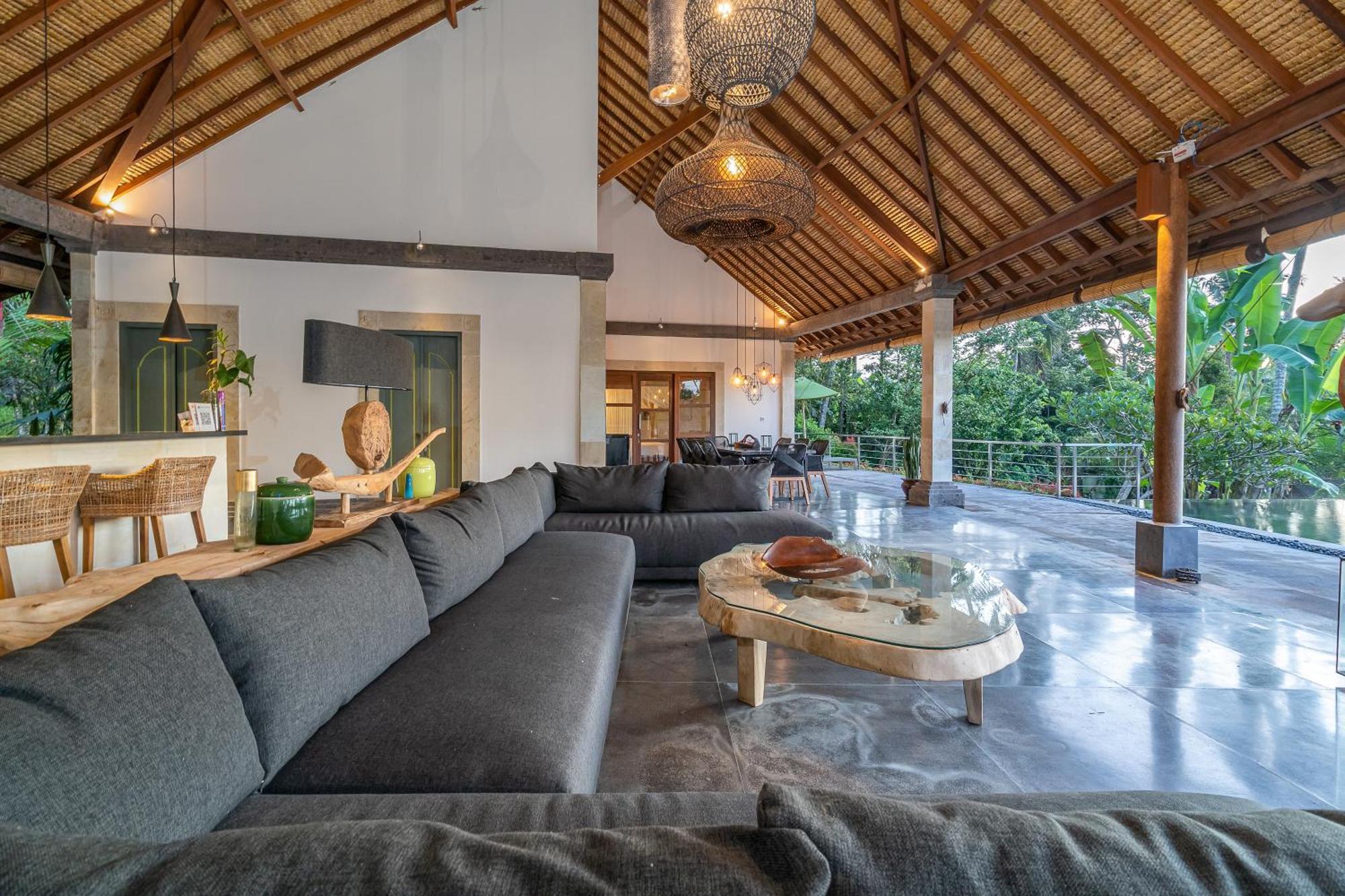 Villa Themma Jungle - Sumptuous 3Br Luxury Villa With Majestic Jungle View North Of Ubud Экстерьер фото